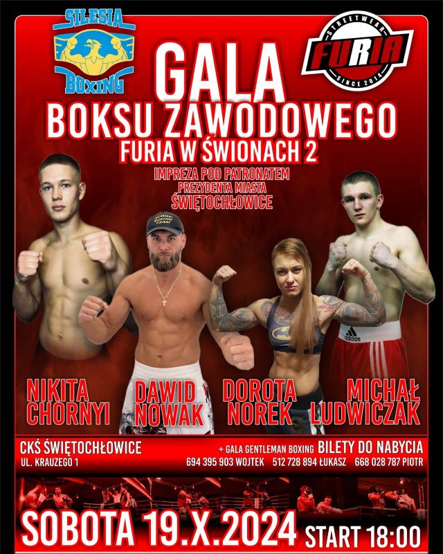 Zawodowe pojedynki bokserskie w Świętochłowicach już w sobotę