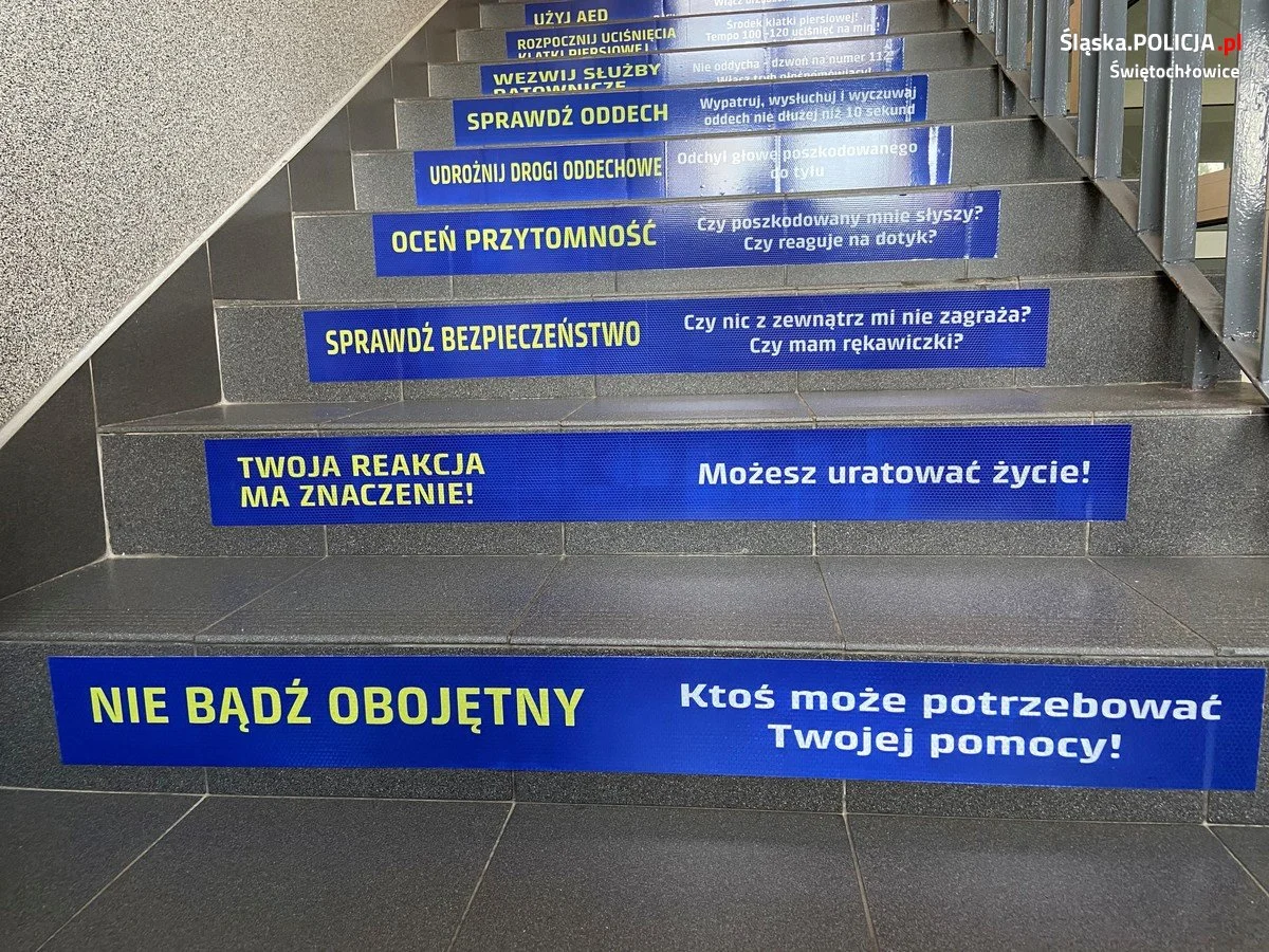 Świętochłowicka policja wspiera projekt „Schody dla życia”