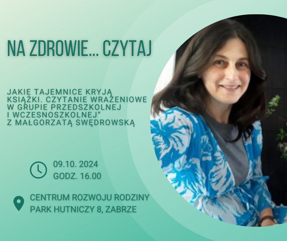 Warsztaty z Małgorzatą Swędrowską - "Jakie tajemnice kryją książki" już 9 października!