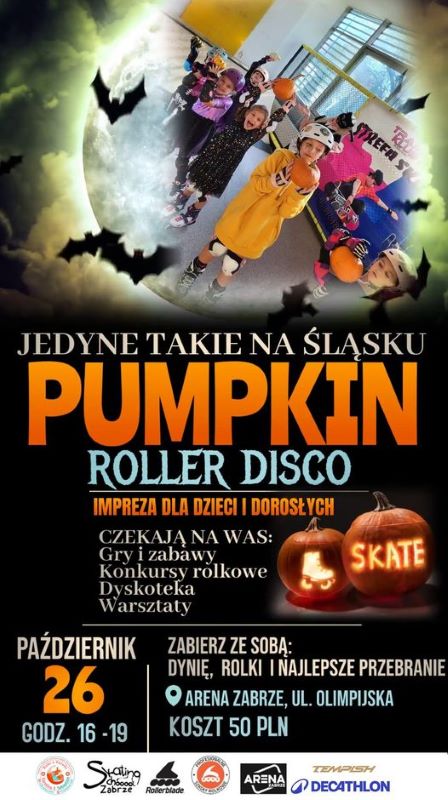 Pumpkin Roller Disco w Zabrzu – dyniowe szaleństwo na rolkach!