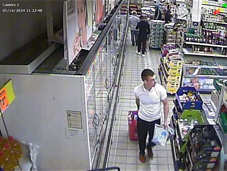 Kradzież alkoholu i artykułów spożywczych w Zabrzu – policja prosi o pomoc w identyfikacji