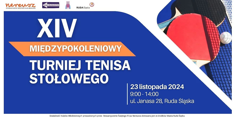 Międzypokoleniowy Turniej Tenisa Stołowego w Rudzie Śląskiej – zapisz się już dziś!