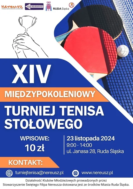 Międzypokoleniowy Turniej Tenisa Stołowego w Rudzie Śląskiej – zapisz się już dziś!