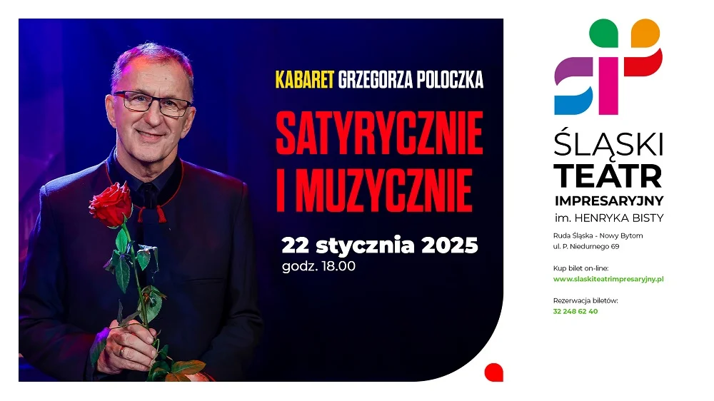 Śląska satyra i humor w najlepszym wydaniu – kabaret Grzegorza Poloczka w styczniu!
