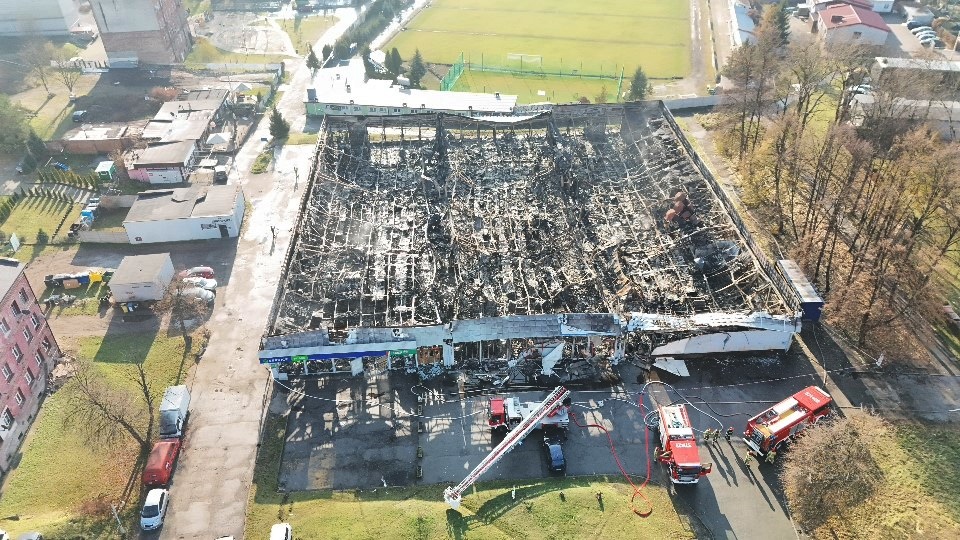 Ruda Śląska: Pożar w pawilonie handlowym. Przedsiębiorcy opisują dramatyczne chwile