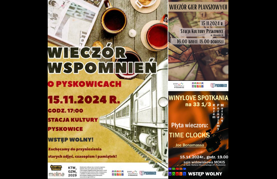 Nostalgia, muzyka czy planszówki? Sprawdźcie propozycje na piątkowe popołudnie w mieście!