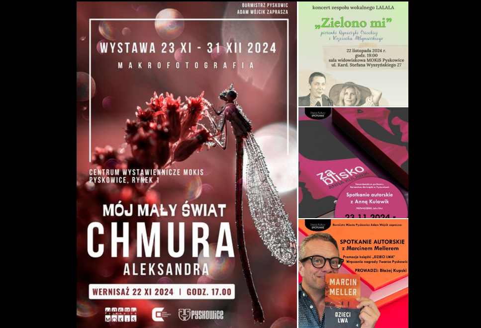 Weekend w Pyskowicach - co przygotowano tym razem? [22.11-24.11]