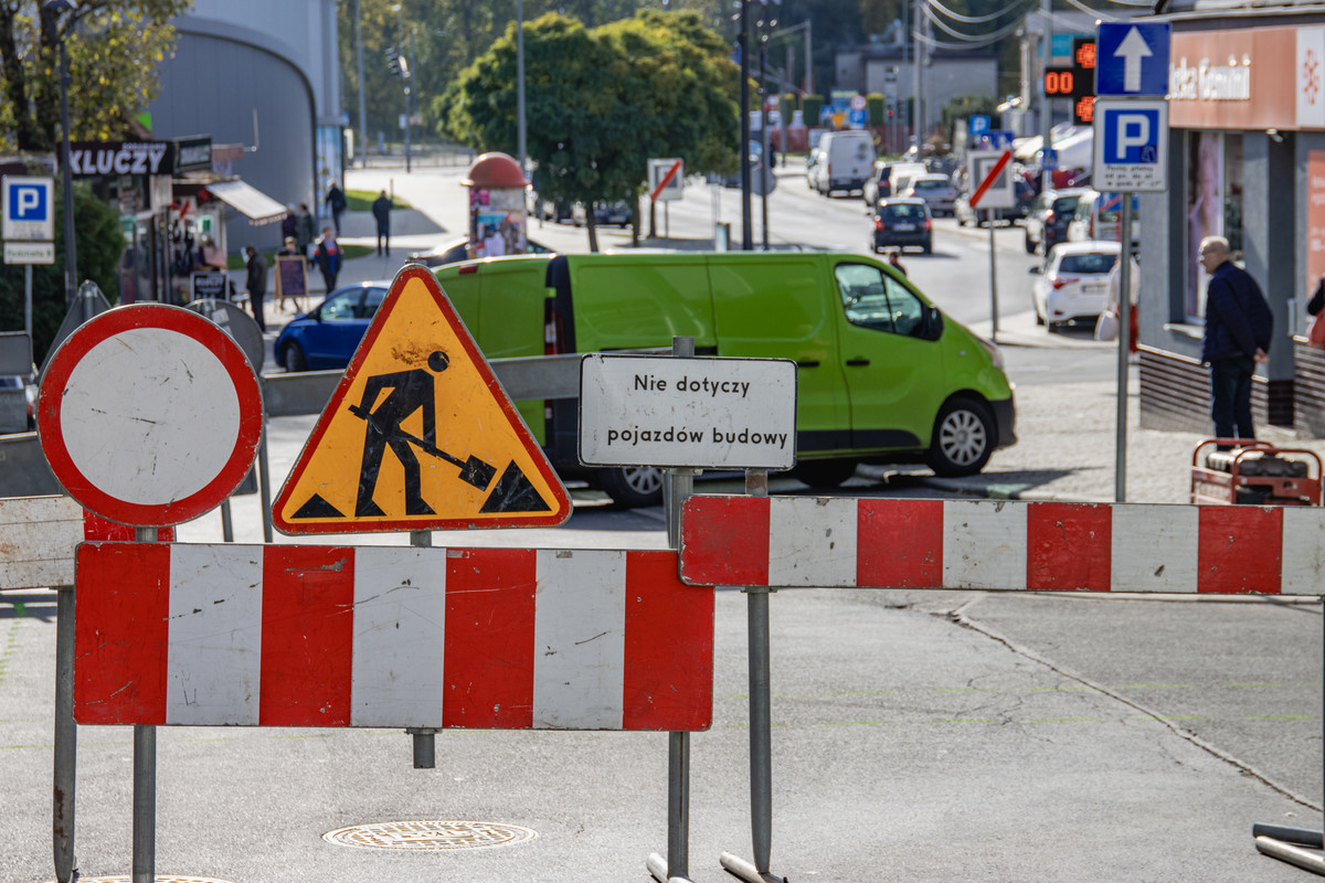 Prace drogowe w Wodzisławiu Śląskim: utrudnienia na ulicy Słowackiego
