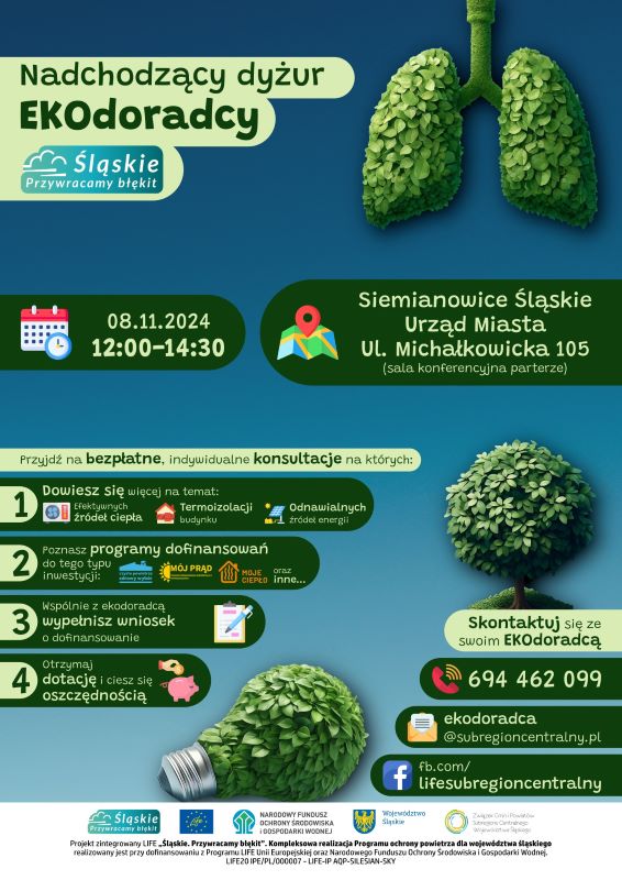 Dofinansowania i ekologiczne porady – dyżur Ekodoradcy już 8 listopada