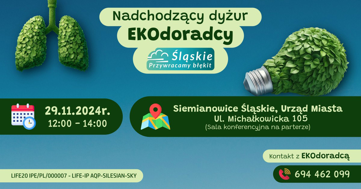 Dyżur Ekodoradcy – uzyskaj wsparcie w wymianie źródła ciepła!