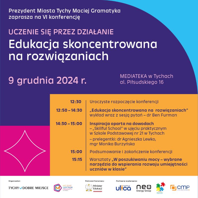 Edukacja skoncentrowana na rozwiązaniach – wyjątkowe wydarzenie w Tychach