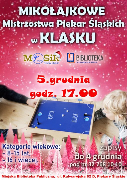 Świąteczne emocje w Piekarach Śląskich – Mistrzostwa Klasku już 5 grudnia!