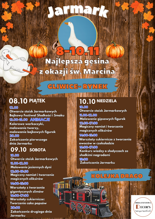 Przed nami Jarmark św. Marcina na gliwickim Rynku. Sprawdźcie szczegóły