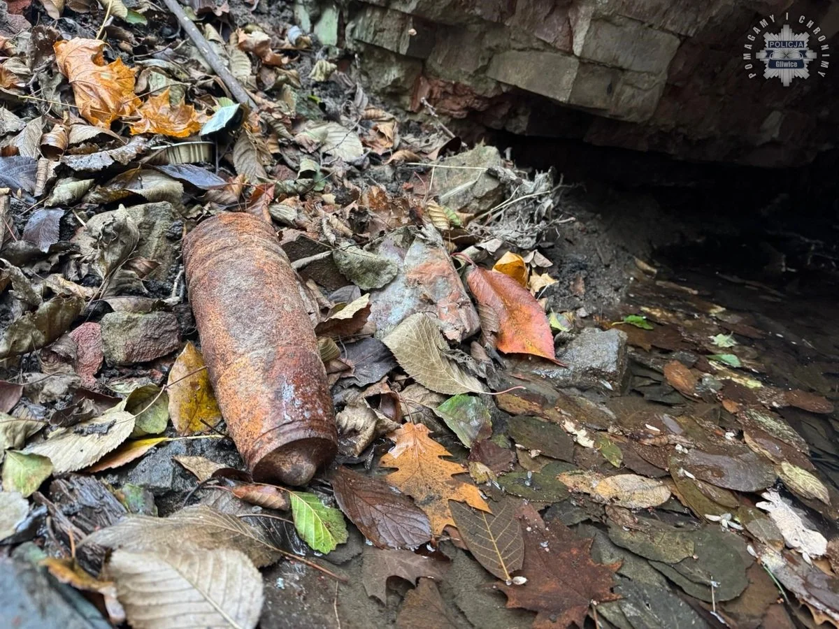 Geodeci natknęli się na pocisk artyleryjski. II Wojna Światowa ciągle przypomina o sobie