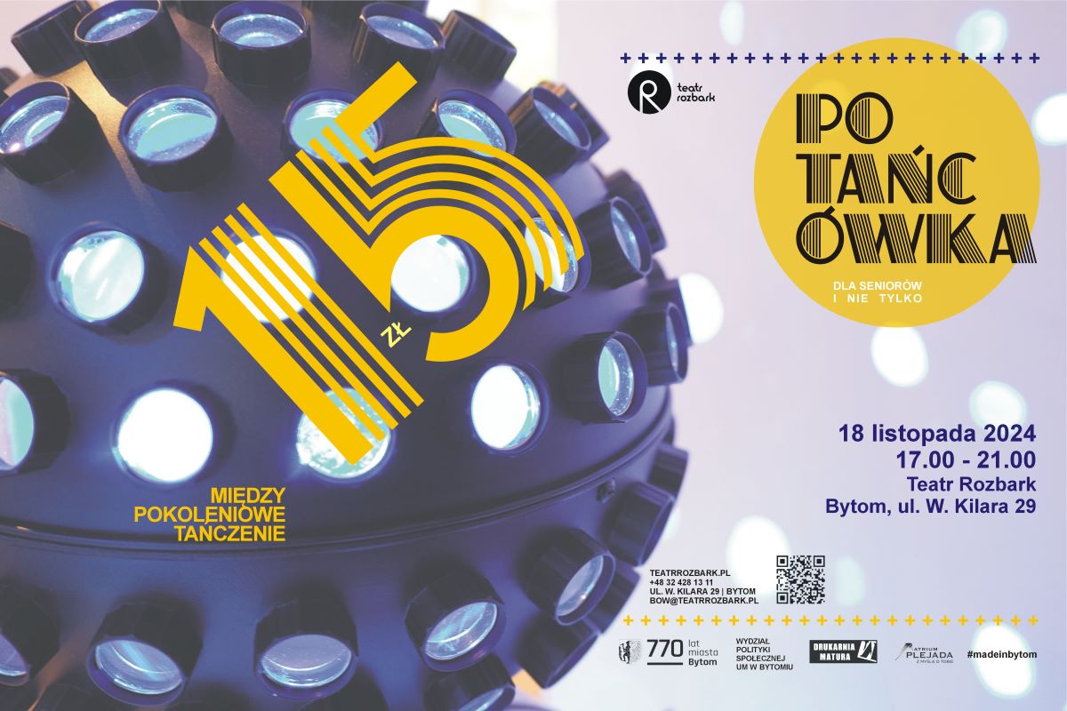 Muzyczna podróż w czasie w Teatrze Rozbark - potańcówka międzypokoleniowa