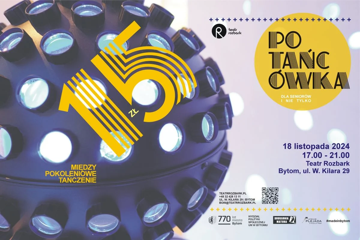 Muzyczna podróż w czasie w Teatrze Rozbark - potańcówka międzypokoleniowa