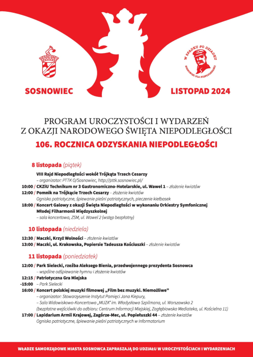 106. rocznica odzyskania niepodległości – weź udział w Patriotycznej Grze Miejskiej