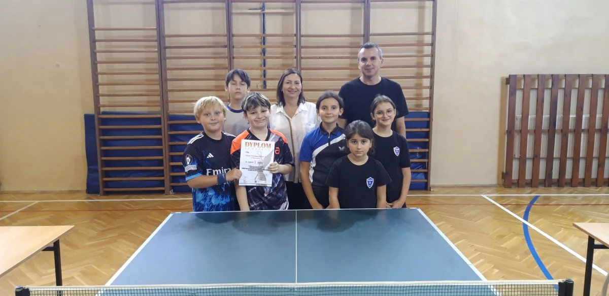 SP 13 wicemistrzem w Zawodach Rejonowych Szkół Podstawowych w Tenisie Stołowym!