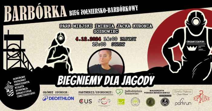 Przed nami Bieg Żołniersko-Barbórkowy. Biegnijmy razem dla Jagody!