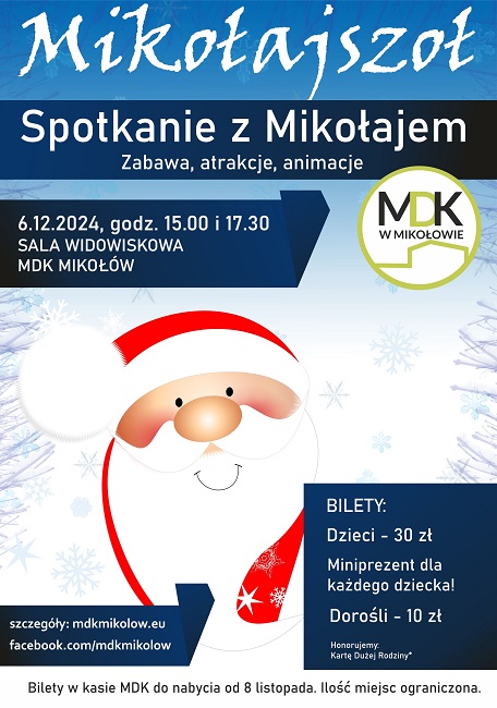Spotkanie z Mikołajem – Magiczny MIKOŁAJSZOŁ już 6 grudnia