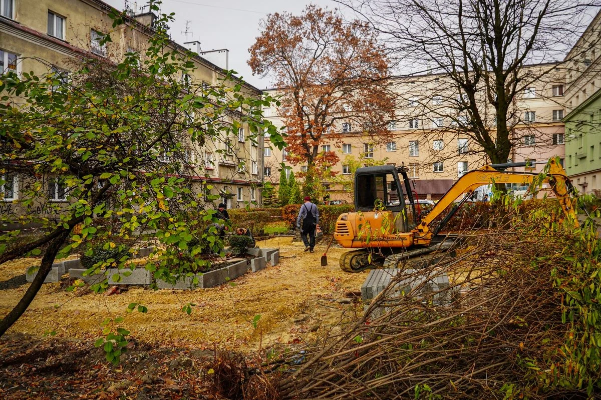Rewitalizacja skwerów przy Grażyńskiego i Koszalińskiej – zieleń zamiast betonu
