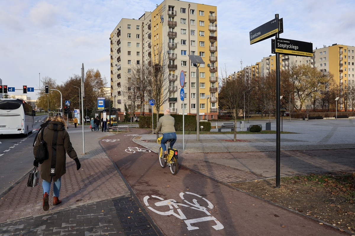 Katowice z nowym odcinkiem drogi rowerowej – inwestycja wzdłuż ul. Granicznej