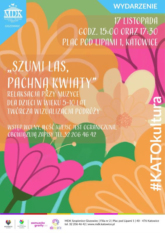 „Szumi las, pachną kwiaty” – relaksacyjne spotkanie artystyczne dla dzieci