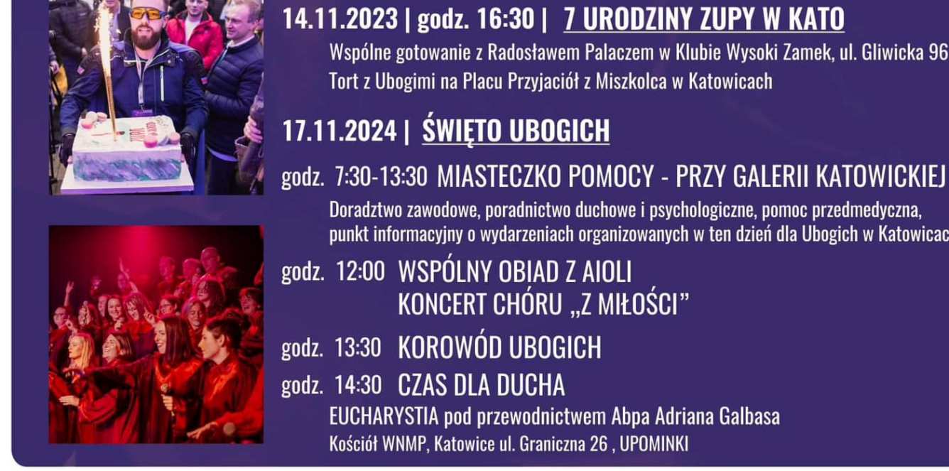 W niedzielę VIII Światowy Dzień Ubogich. Katowice też go obchodzą