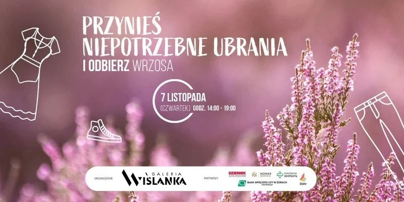 Zamień stare ubrania na wrzosy – ekologiczna inicjatywa w Żorach