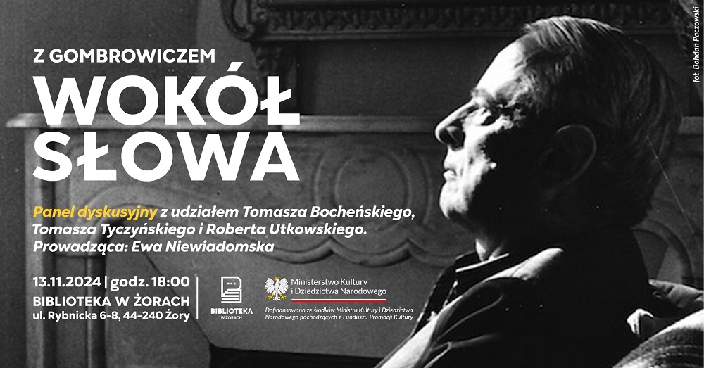 Z Gombrowiczem wokół słowa – bezpłatne wydarzenie już 13 listopada