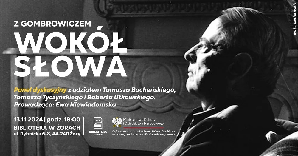 Z Gombrowiczem wokół słowa – bezpłatne wydarzenie już 13 listopada