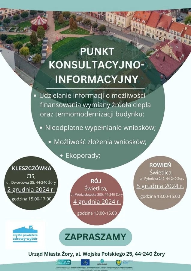 Zdobądź dofinansowanie na wymianę źródeł ciepła – spotkania informacyjne w Żorach