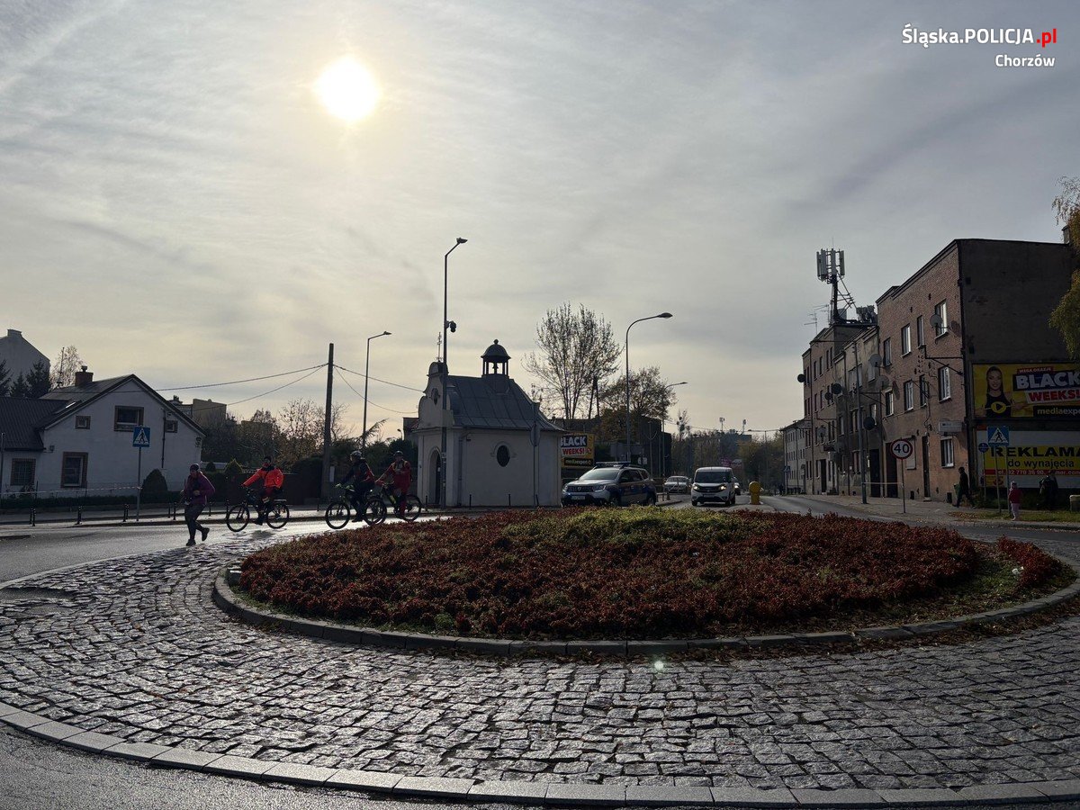 Policja i straż miejska dbali o bezpieczeństwo podczas Biegu Dwóch Szybów