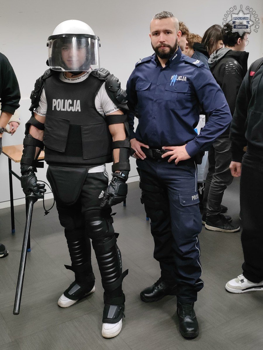 Jak zostać policjantem? Spotkanie studentów z mundurowymi w Chorzowie