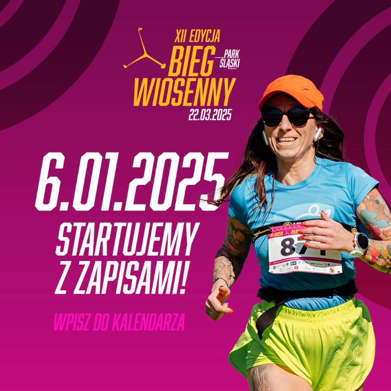 12. edycja Biegu Wiosennego w Parku Śląskim – zapisy ruszają 6 stycznia 2025!
