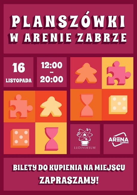 Przed nami Planszówkowy maraton w Arenie Zabrze. Ponad 200 gier do wyboru!