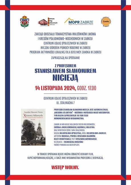 Spotkanie z wybitnym historykiem Kresów prof. Nicieją już 14 listopada