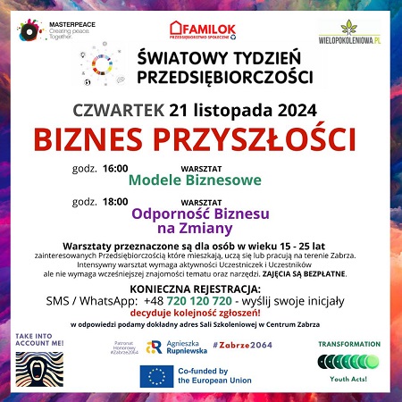 Rozwiń swoje talenty przedsiębiorcze – bezpłatne warsztaty w Zabrzu