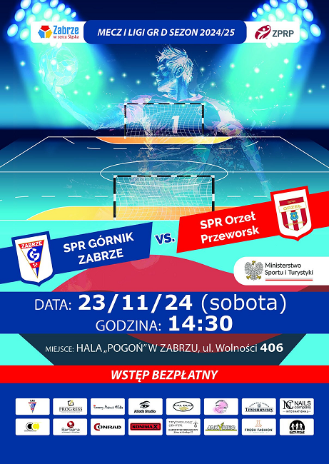 Nie przegap soboty w Zabrzu! Wielki mecz SPR Górnik Zabrze vs. Orzeł Przeworsk