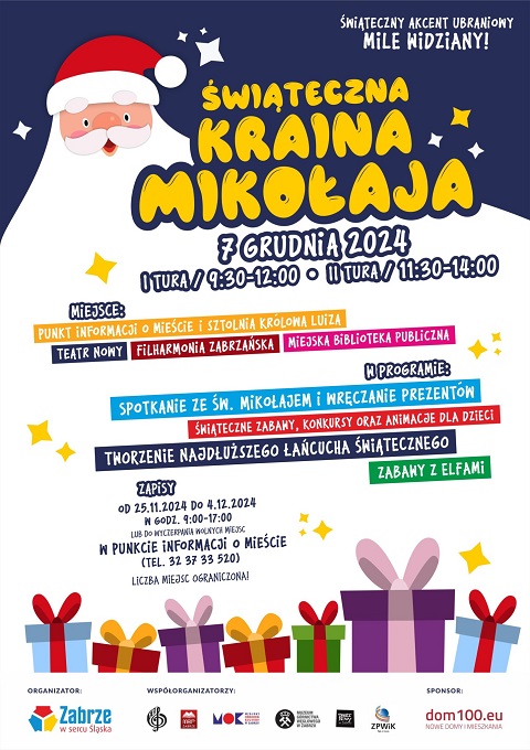Zabrze wita Święta! Przed nami otwarcie Świątecznej Krainy Mikołaja!