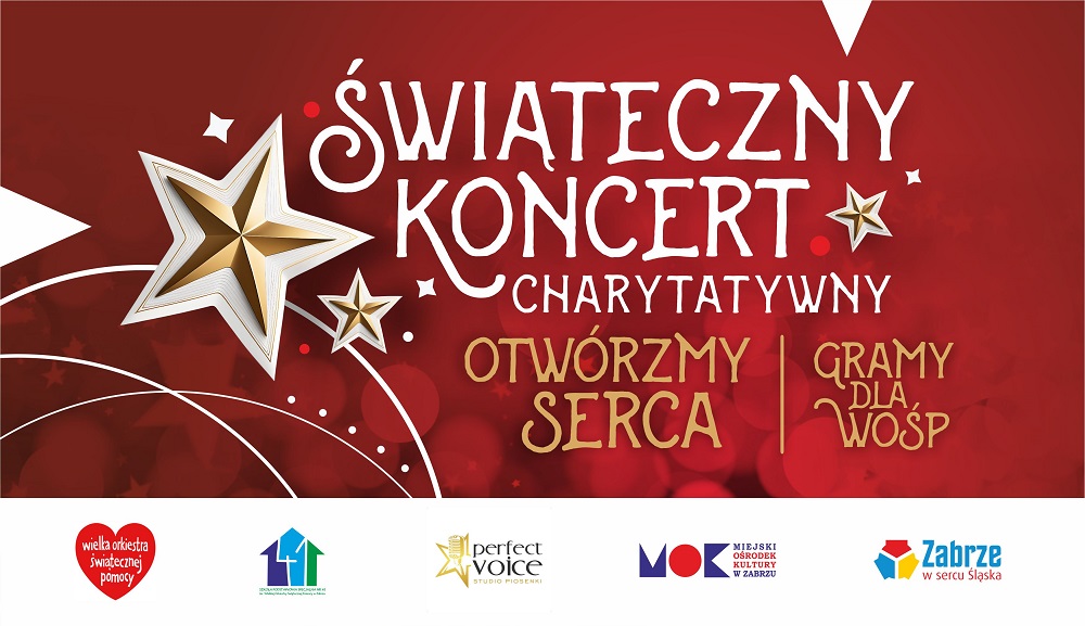 Zabrze śpiewa dla WOŚP – świąteczny koncert charytatywny w MOK już 15 grudnia