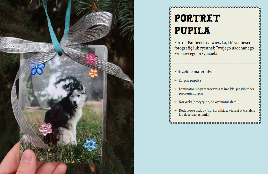 Wspomnienia o pupilach na świątecznym drzewku