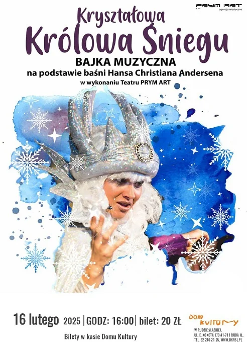 Spektakl "Kryształowa Królowa Śniegu" w Rudzie Śląskiej