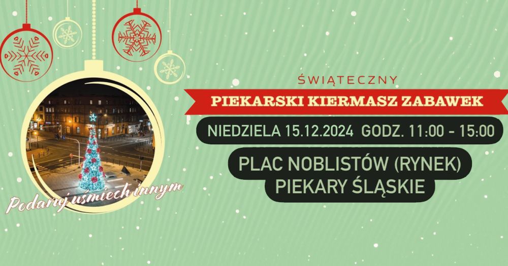 Świąteczny kiermasz zabawek: wielka Mikołajkowa akcja w Piekarach Śląskich