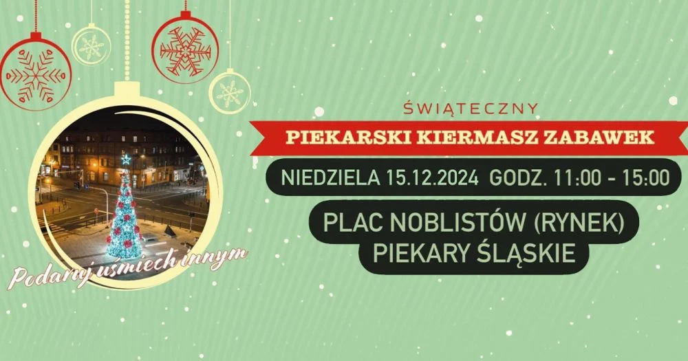 Świąteczny kiermasz zabawek: wielka Mikołajkowa akcja w Piekarach Śląskich