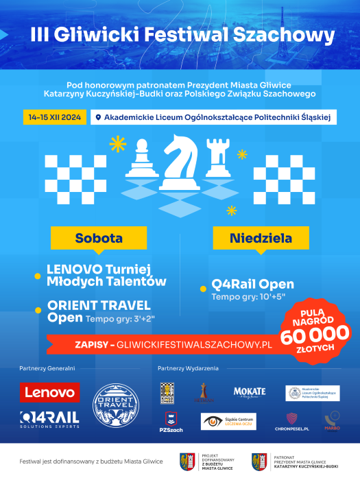 W Gliwicach odbędzie się impreza szachowa z międzynarodową obsadą!