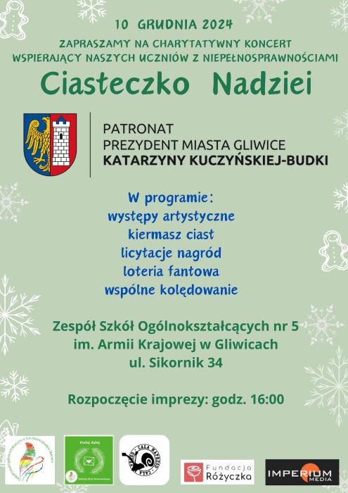 Ciasteczko Nadziei – przed nami wyjątkowy koncert charytatywny
