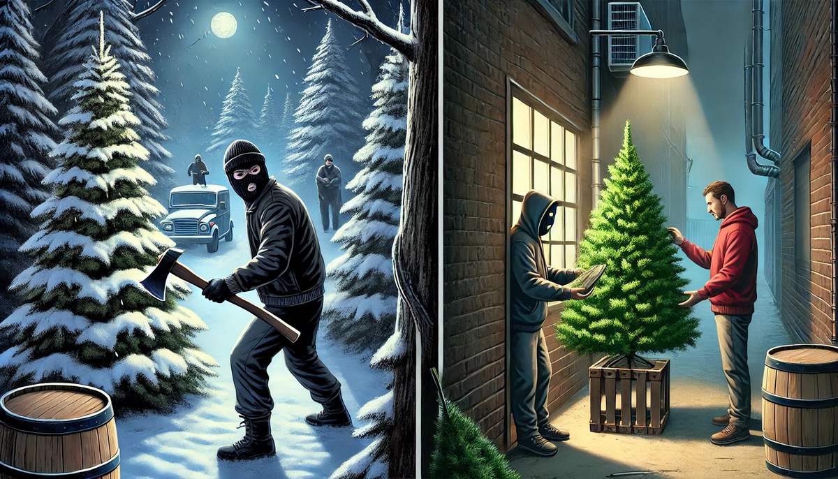 Kupuj choinki z legalnego źródła! Nielegalna wycinka drzewek z lasów to poważny problem