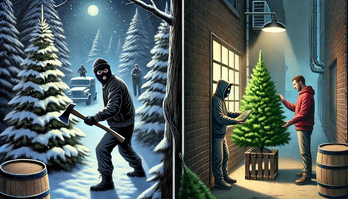 Kupuj choinki z legalnego źródła! Nielegalna wycinka drzewek z lasów to poważny problem