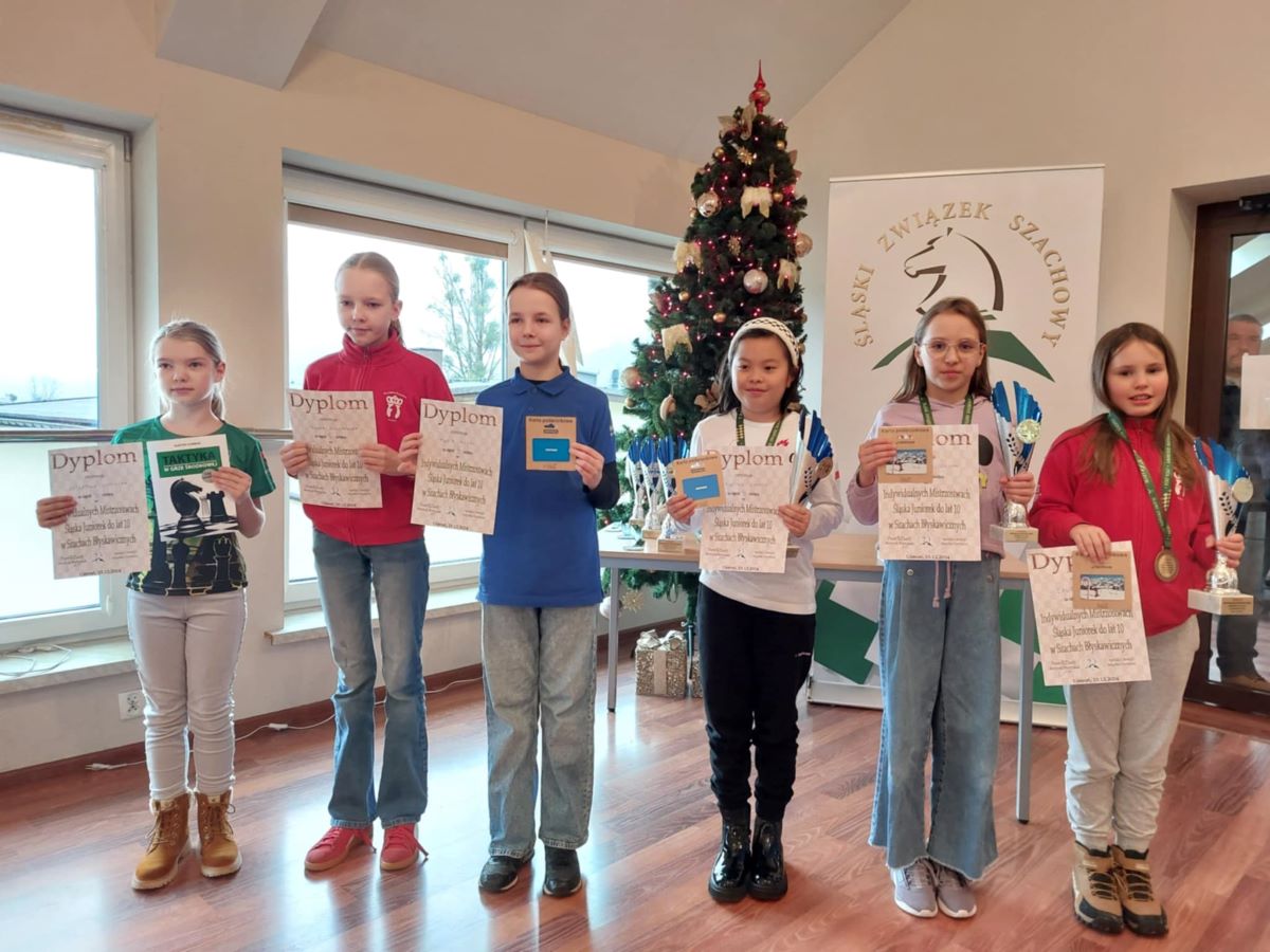 Młodzi Szachiści Akademii Szachowej Gliwice na podium Mistrzostw Śląska